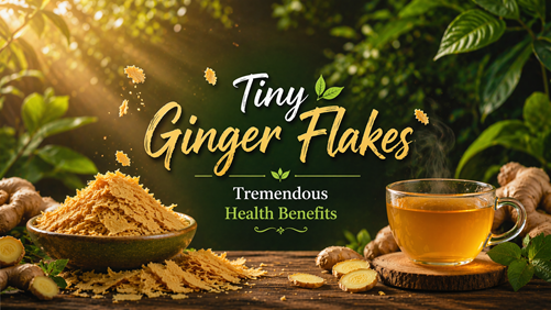 Tiny Ginger Flakes, Tremendous Health Benefits